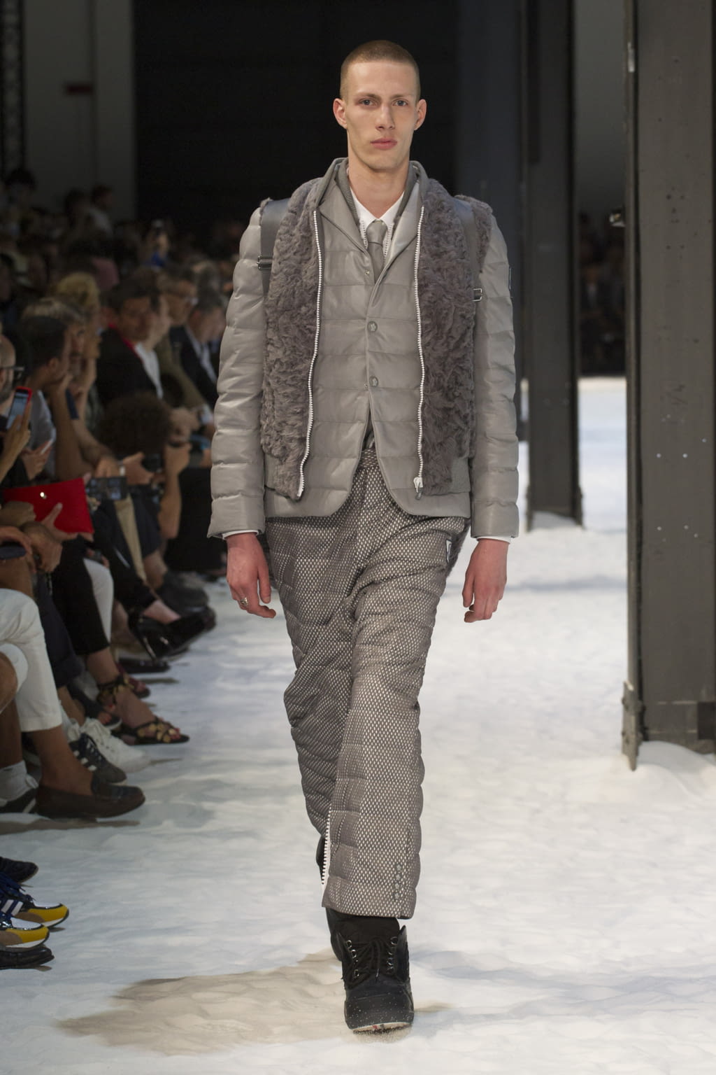 Fashion Week Milan Spring/Summer 2018 look 13 from the Moncler Gamme Bleu collection menswear