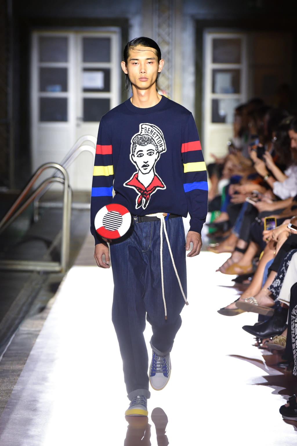 Fashion Week Milan Spring/Summer 2020 look 14 from the BENETTON x JEAN-CHARLES DE CASTELBAJAC collection 女装