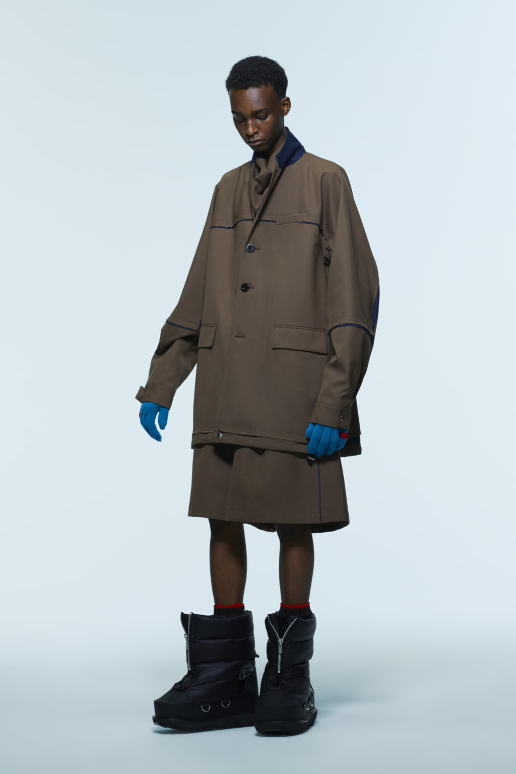 Fashion Week Paris Pre-Fall 2022 look 13 from the Sacai collection 男装