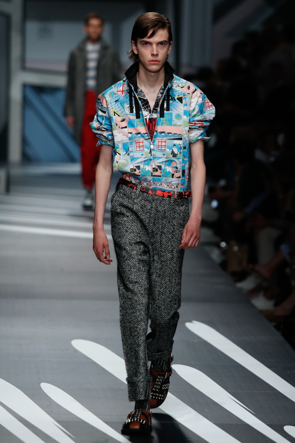 Fashion Week Milan Spring/Summer 2018 look 13 from the Prada collection 男装