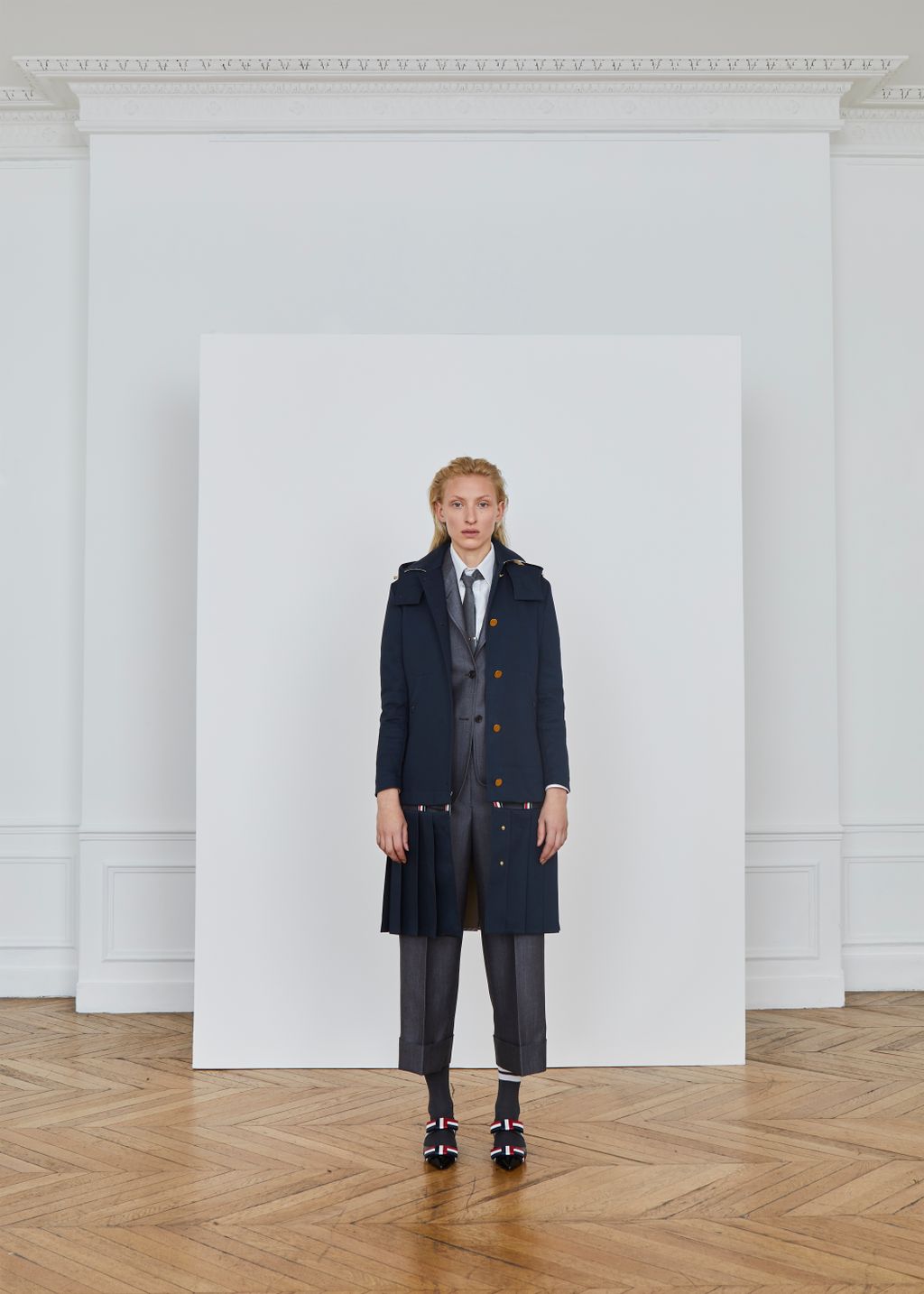 Fashion Week Paris Pre-Fall 2018 look 13 from the Thom Browne collection 女装