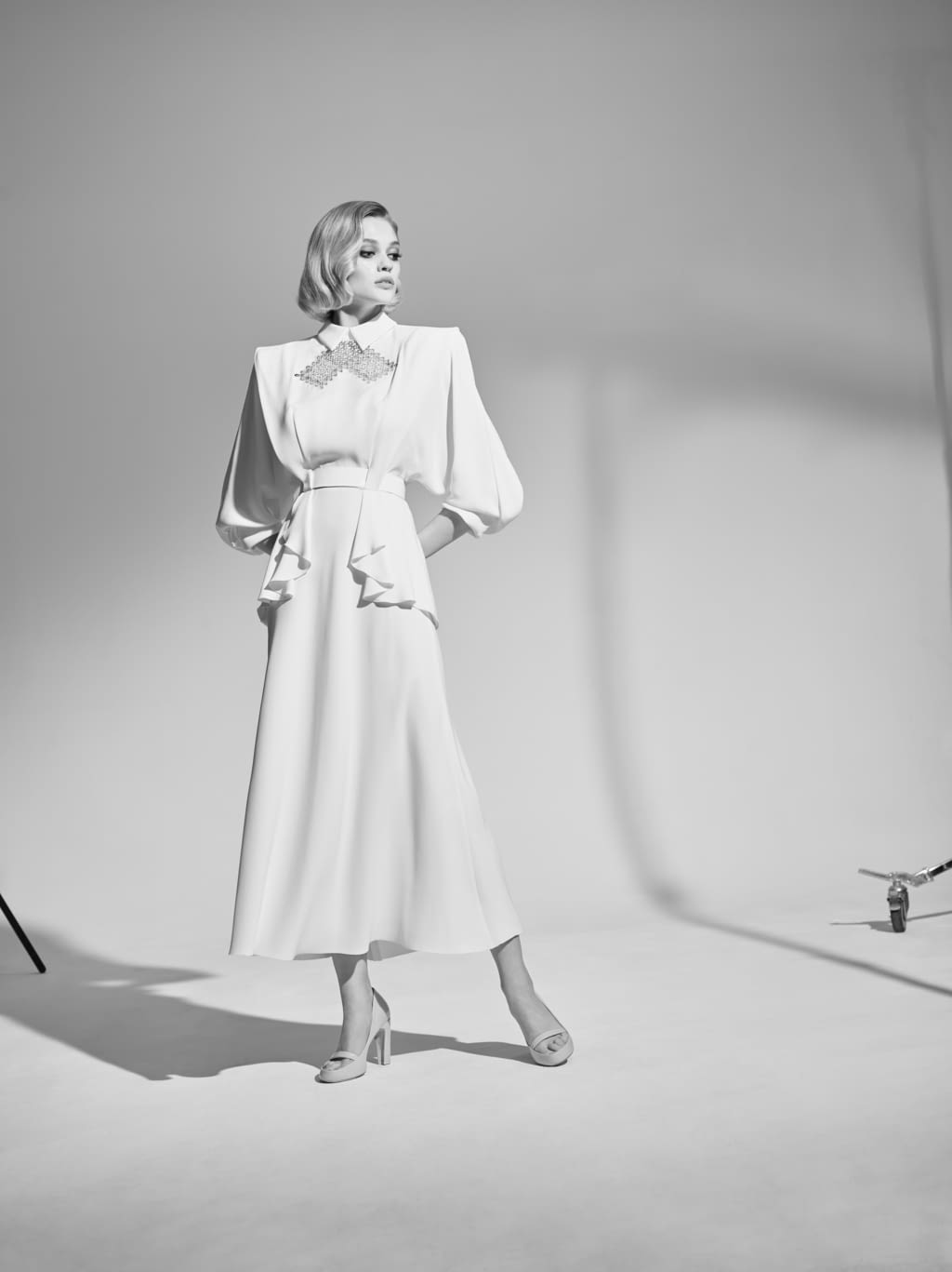 Fashion Week Paris Fall/Winter 2020 look 13 de la collection Ulyana Sergeenko couture