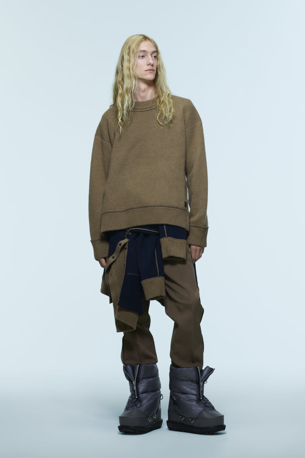 Fashion Week Paris Pre-Fall 2022 look 14 from the Sacai collection 男装