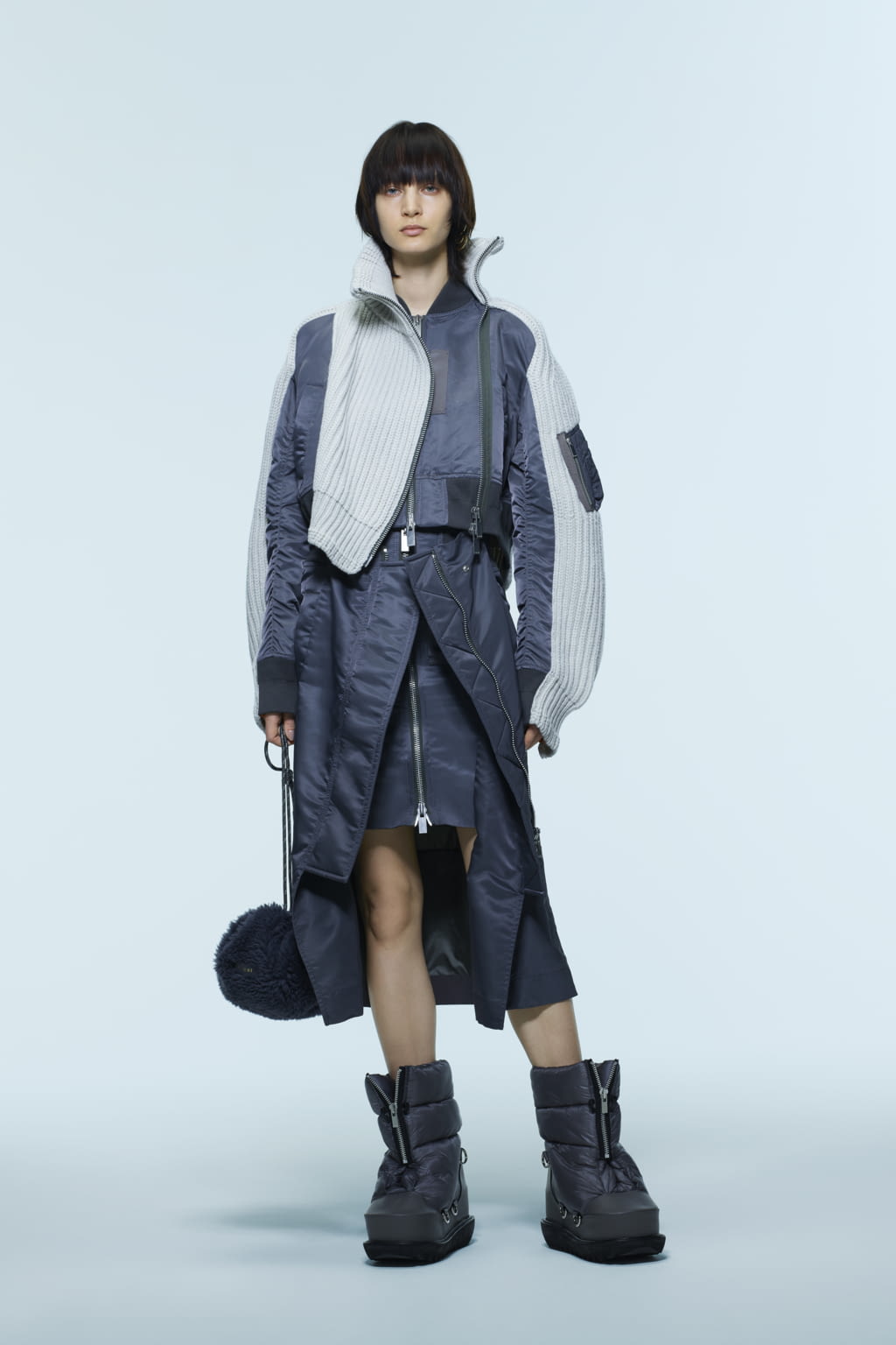 Fashion Week Paris Pre-Fall 2022 look 14 from the Sacai collection 女装