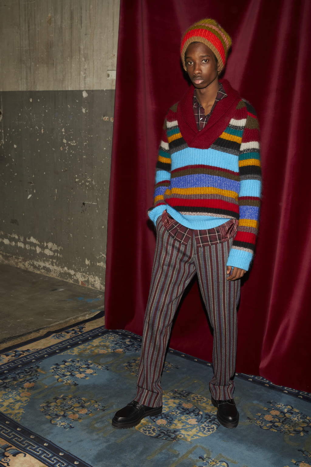 Fashion Week Milan Fall/Winter 2018 look 14 from the Missoni collection menswear