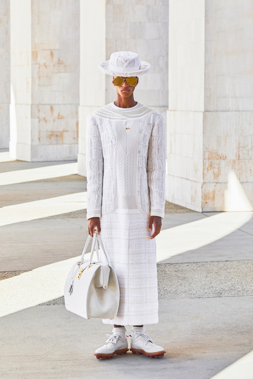 Fashion Week Paris Spring/Summer 2021 look 15 from the Thom Browne collection womenswear