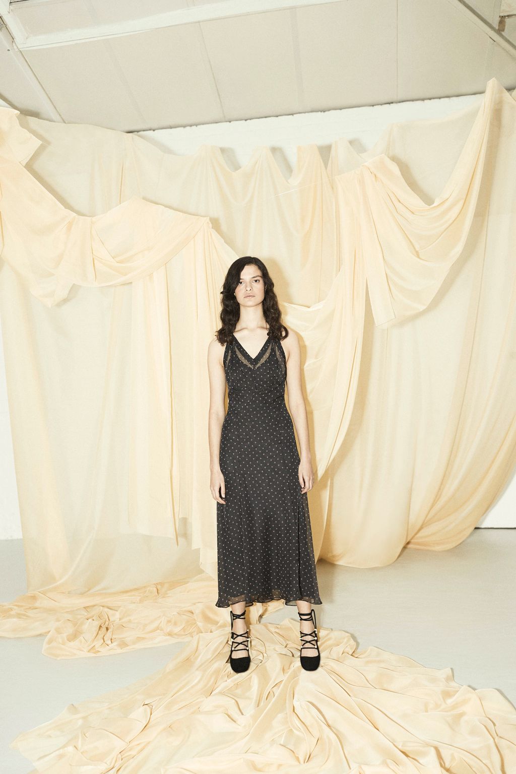 Fashion Week London Pre-Fall 2019 look 14 from the Alexa Chung collection womenswear
