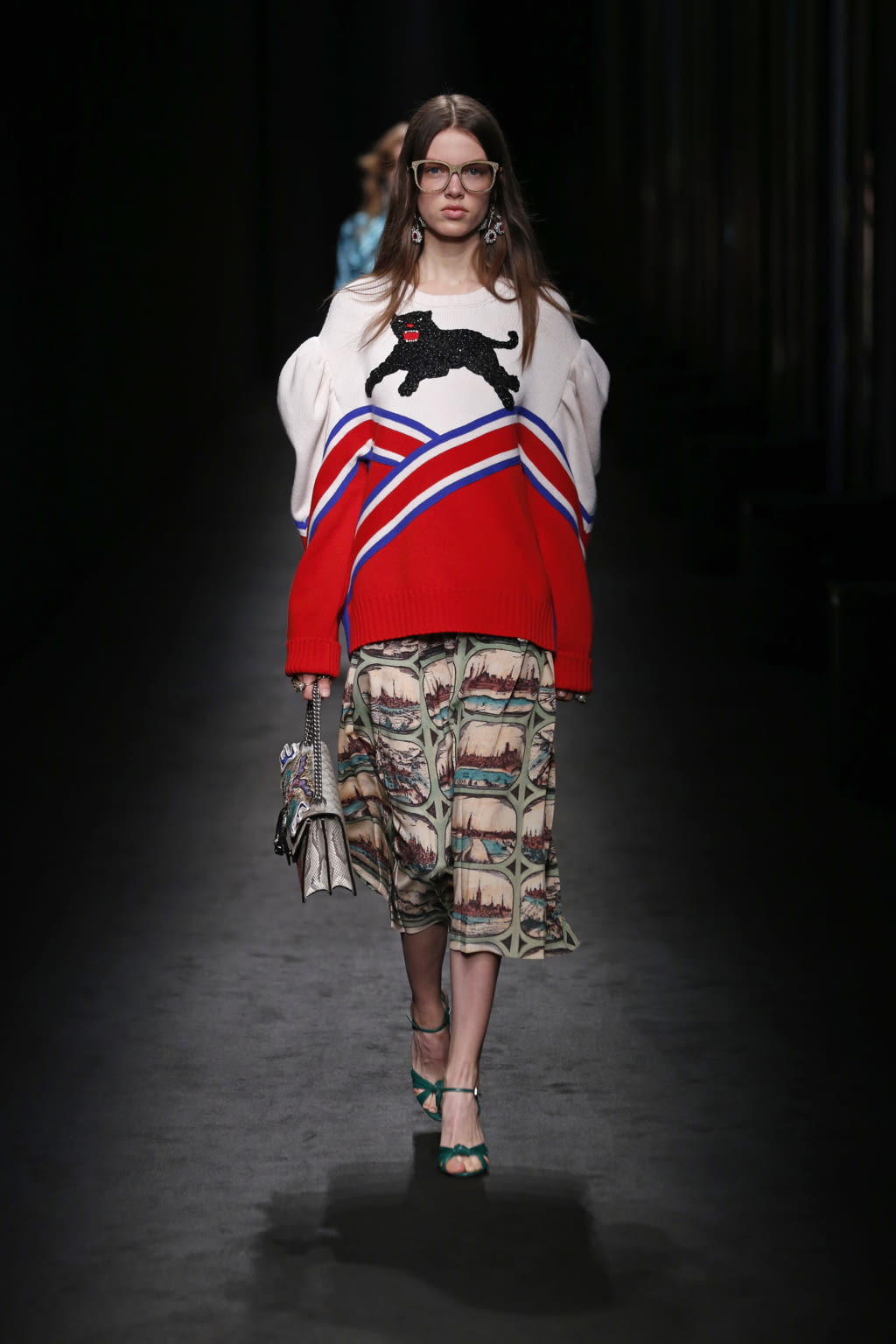 Fashion Week Milan Fall/Winter 2016 look 14 from the Gucci collection womenswear