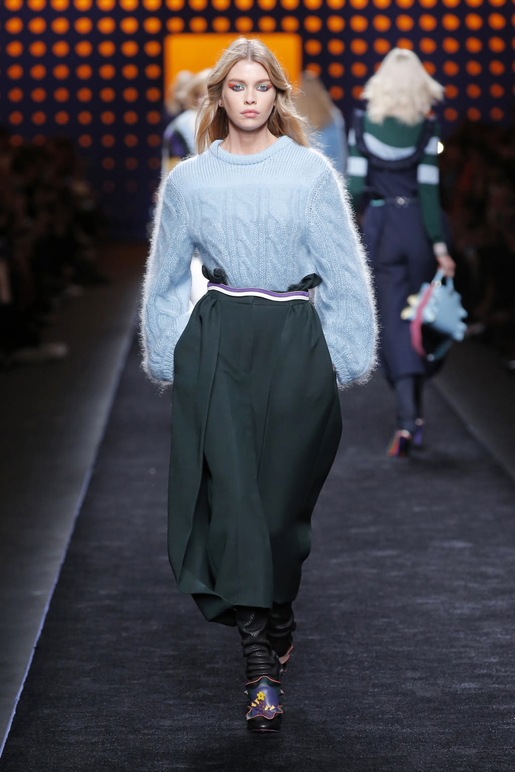 Fashion Week Milan Fall/Winter 2016 look 14 from the Fendi collection womenswear