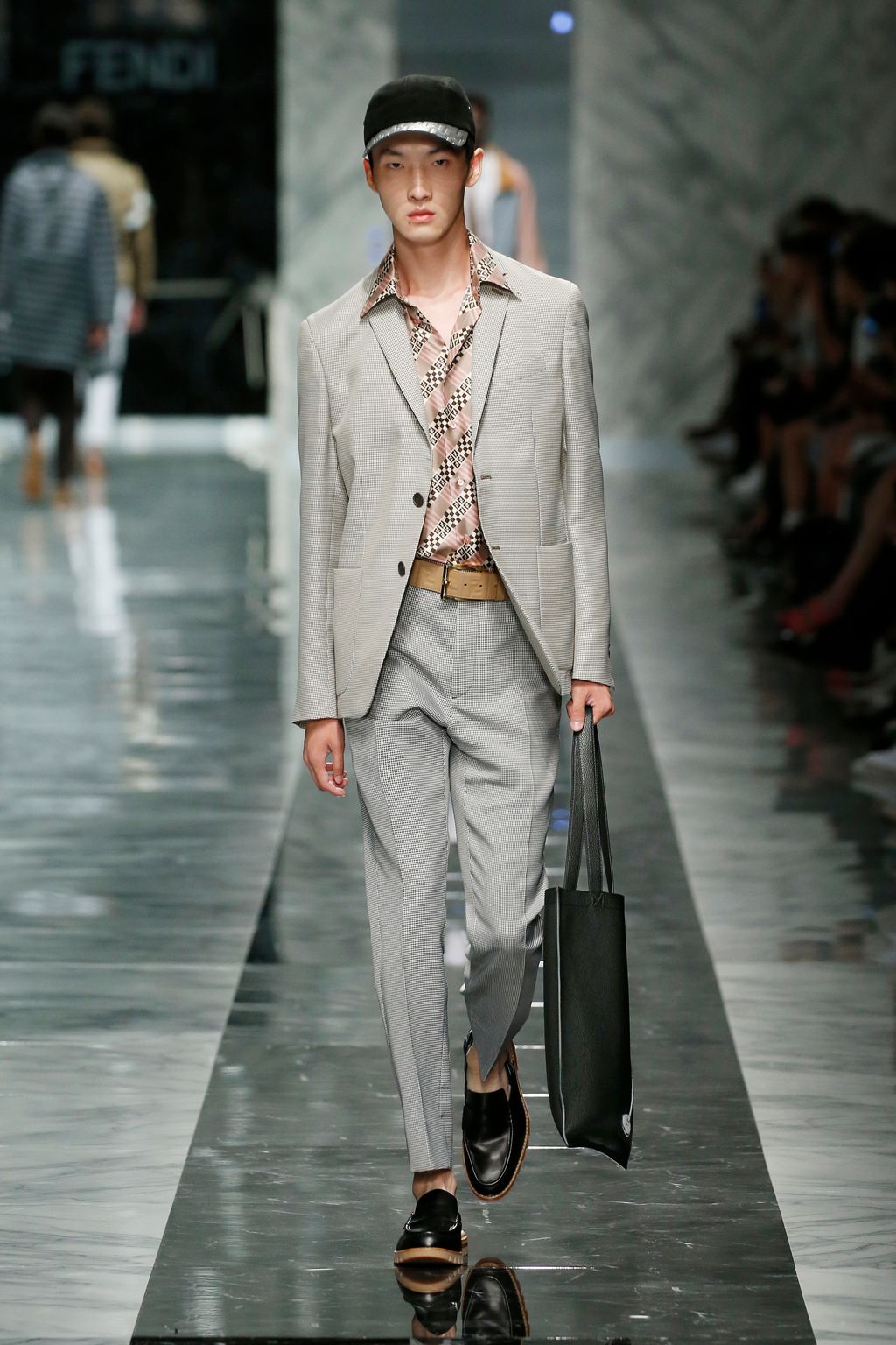 Fashion Week Milan Spring/Summer 2018 look 14 from the Fendi collection menswear