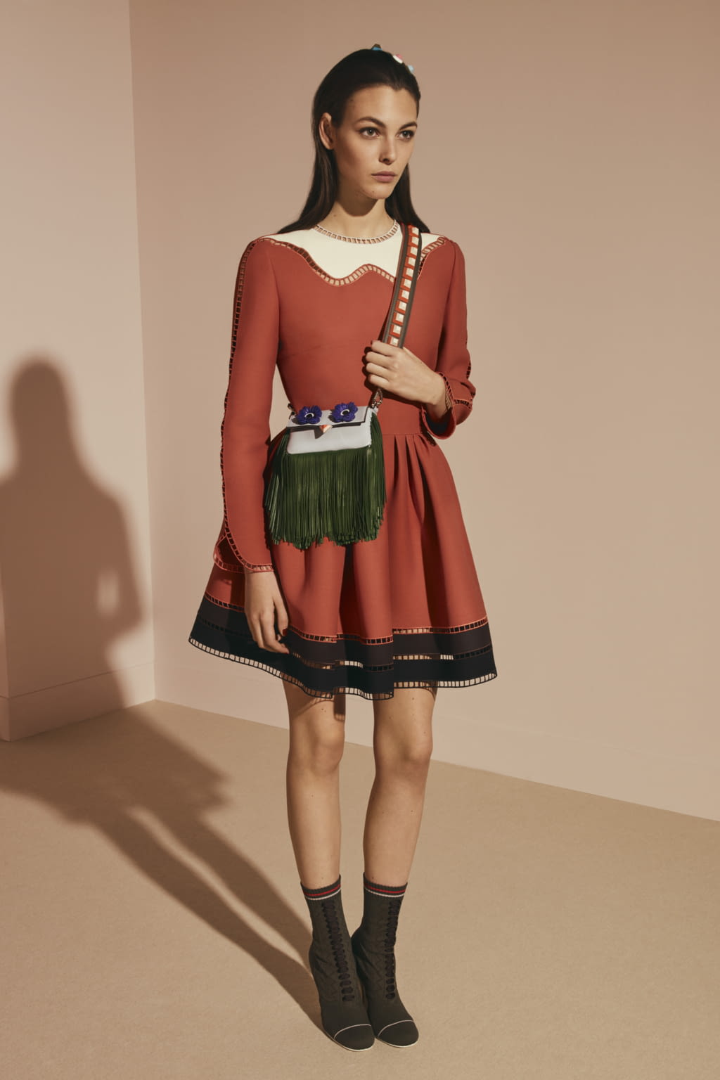 Fashion Week Milan Pre-Fall 2017 look 14 from the Fendi collection 女装