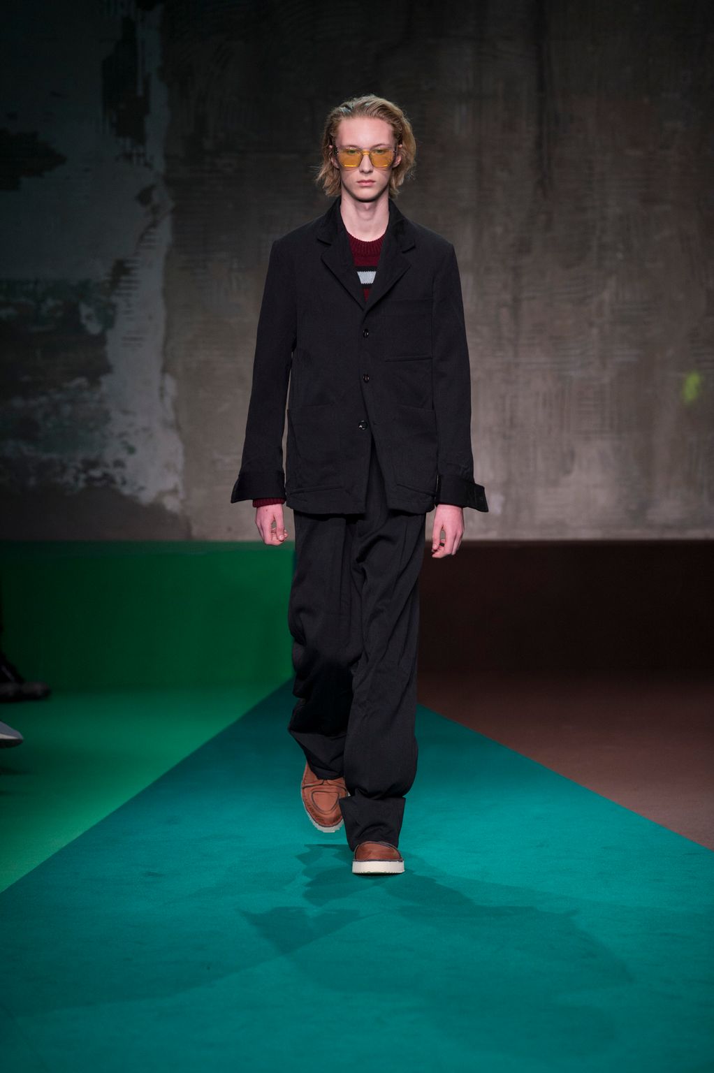 Fashion Week Milan Fall/Winter 2017 look 14 from the Marni collection 男装
