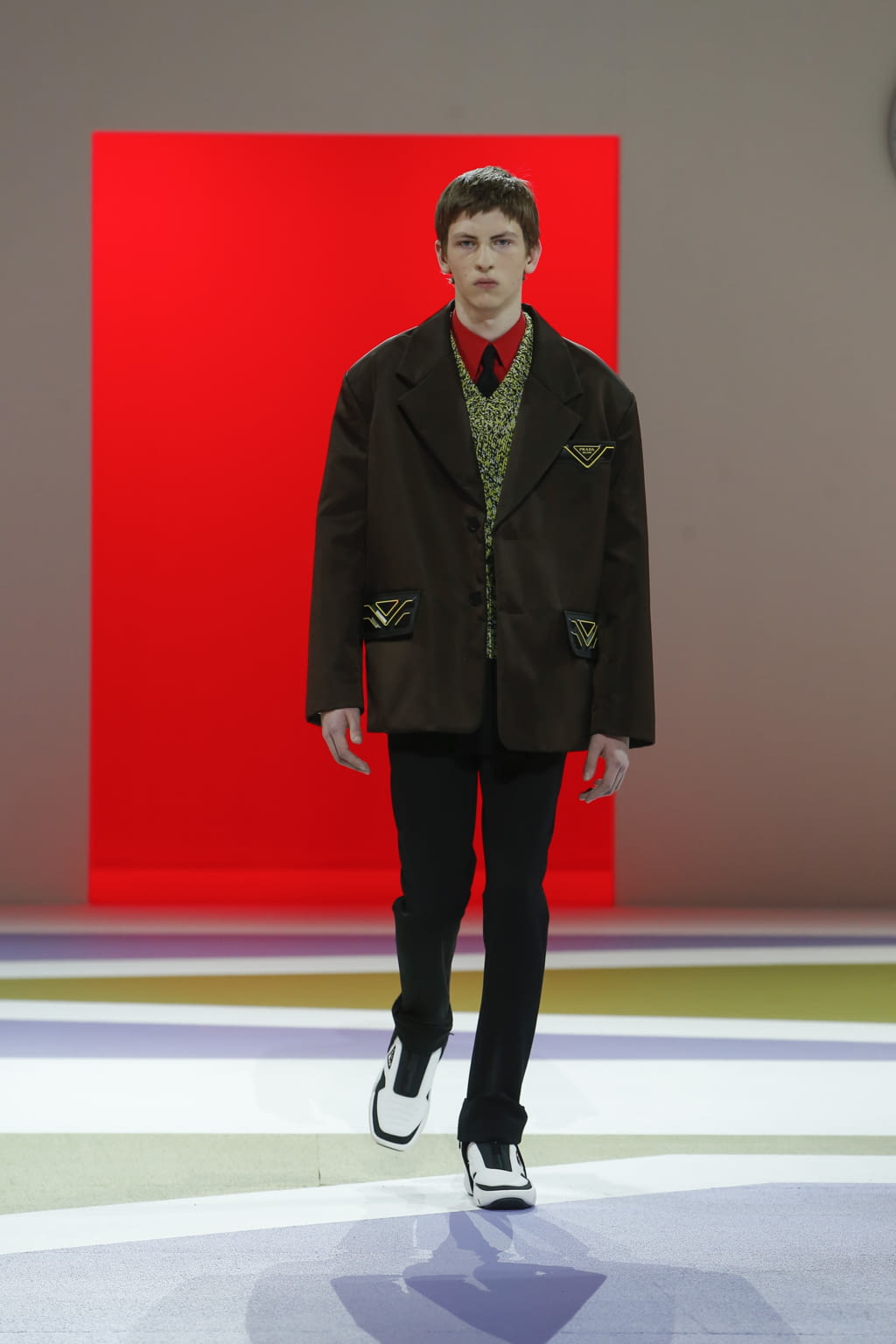 Fashion Week Milan Fall/Winter 2020 look 14 from the Prada collection 男装
