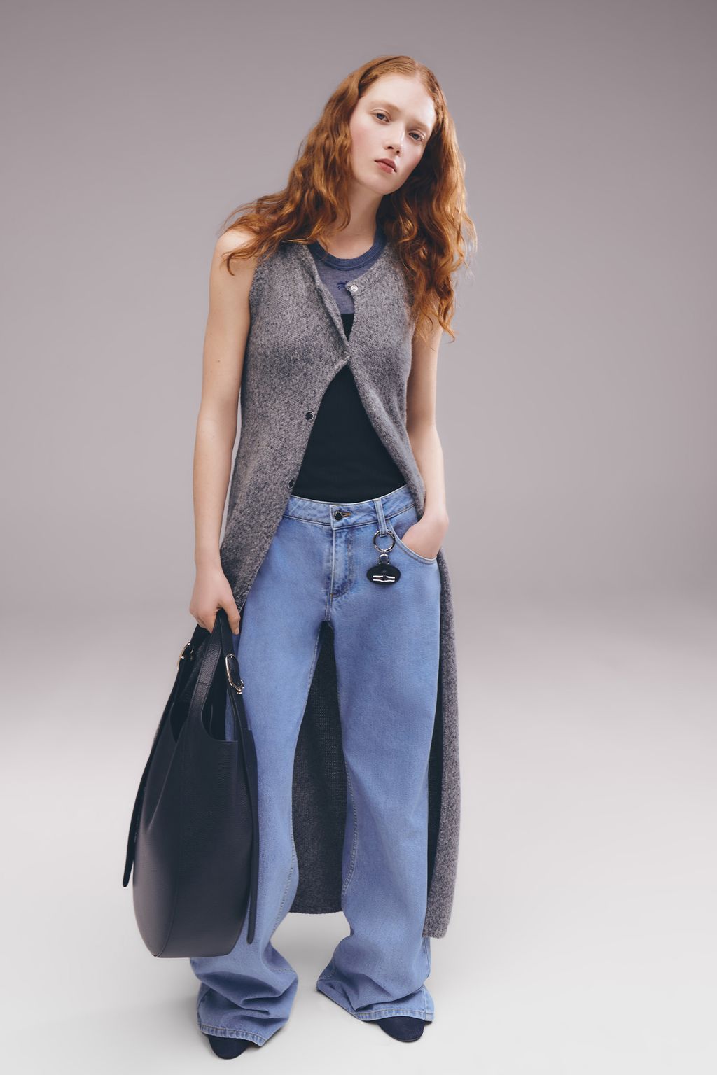 Fashion Week Paris Fall/Winter 2025 look 15 de la collection Longchamp womenswear