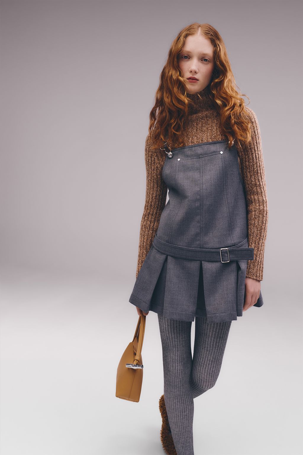 Fashion Week Paris Fall/Winter 2025 look 45 de la collection Longchamp womenswear