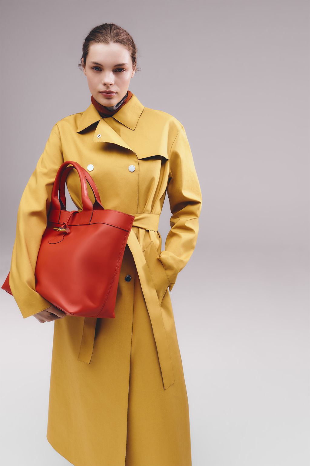 Fashion Week Paris Fall/Winter 2025 look 56 de la collection Longchamp womenswear