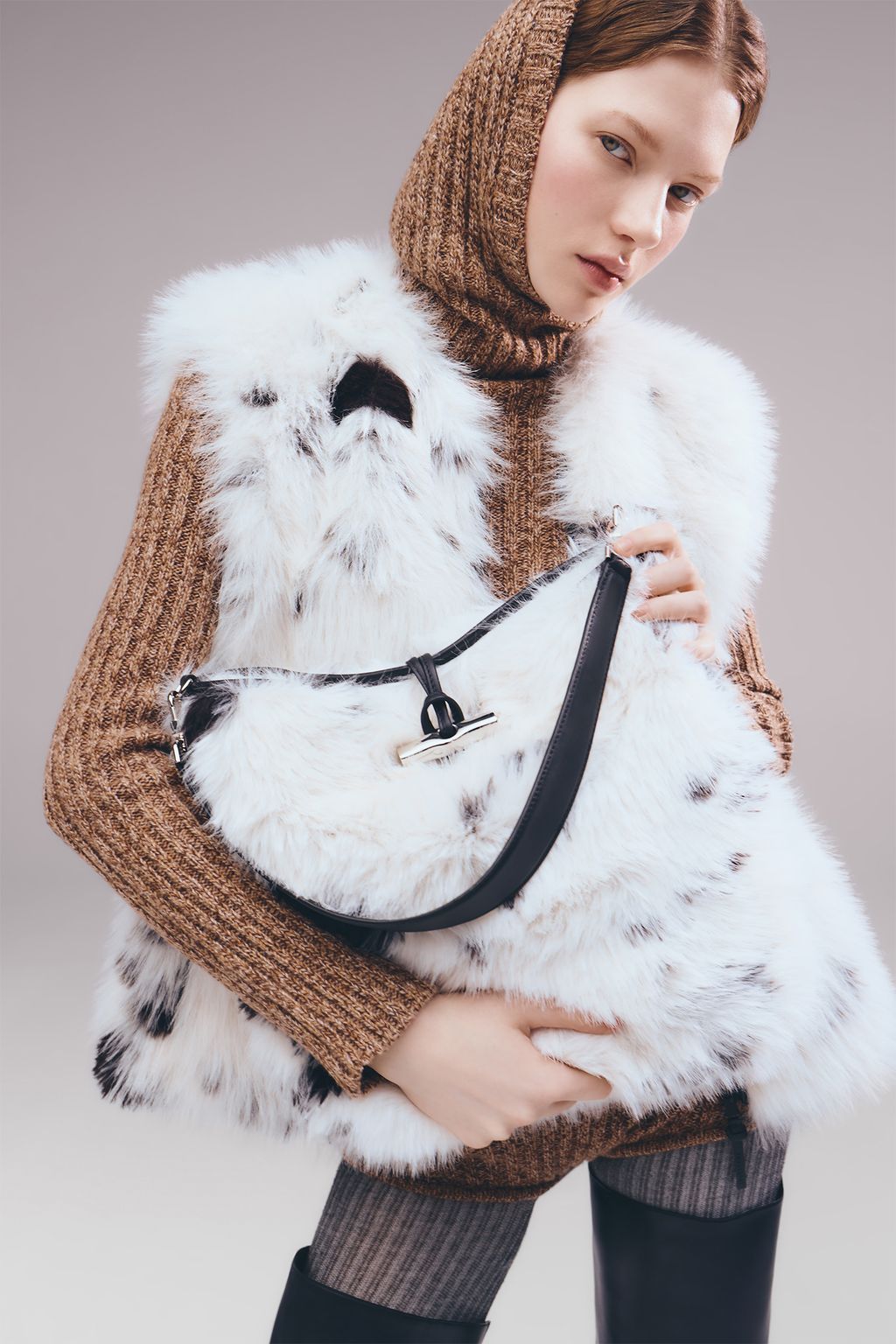 Fashion Week Paris Fall/Winter 2025 look 66 from the Longchamp collection 女装