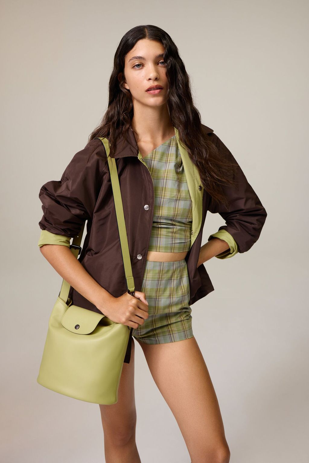 Fashion Week Paris Spring/Summer 2026 look 13 de la collection Longchamp womenswear