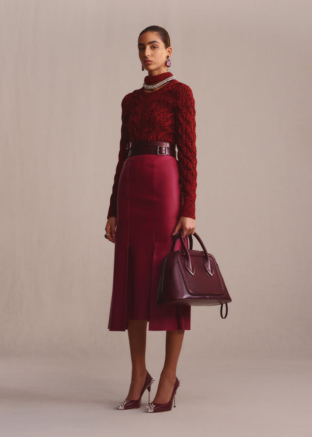 Fashion Week London Pre-Fall 2019 look 15 de la collection Alexander McQueen womenswear