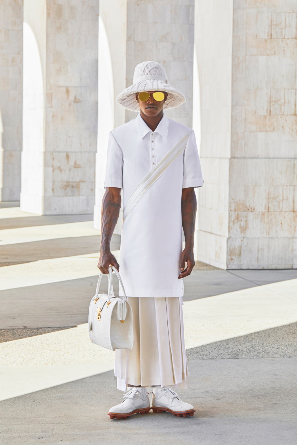 Fashion Week Paris Spring/Summer 2021 look 16 from the Thom Browne collection womenswear