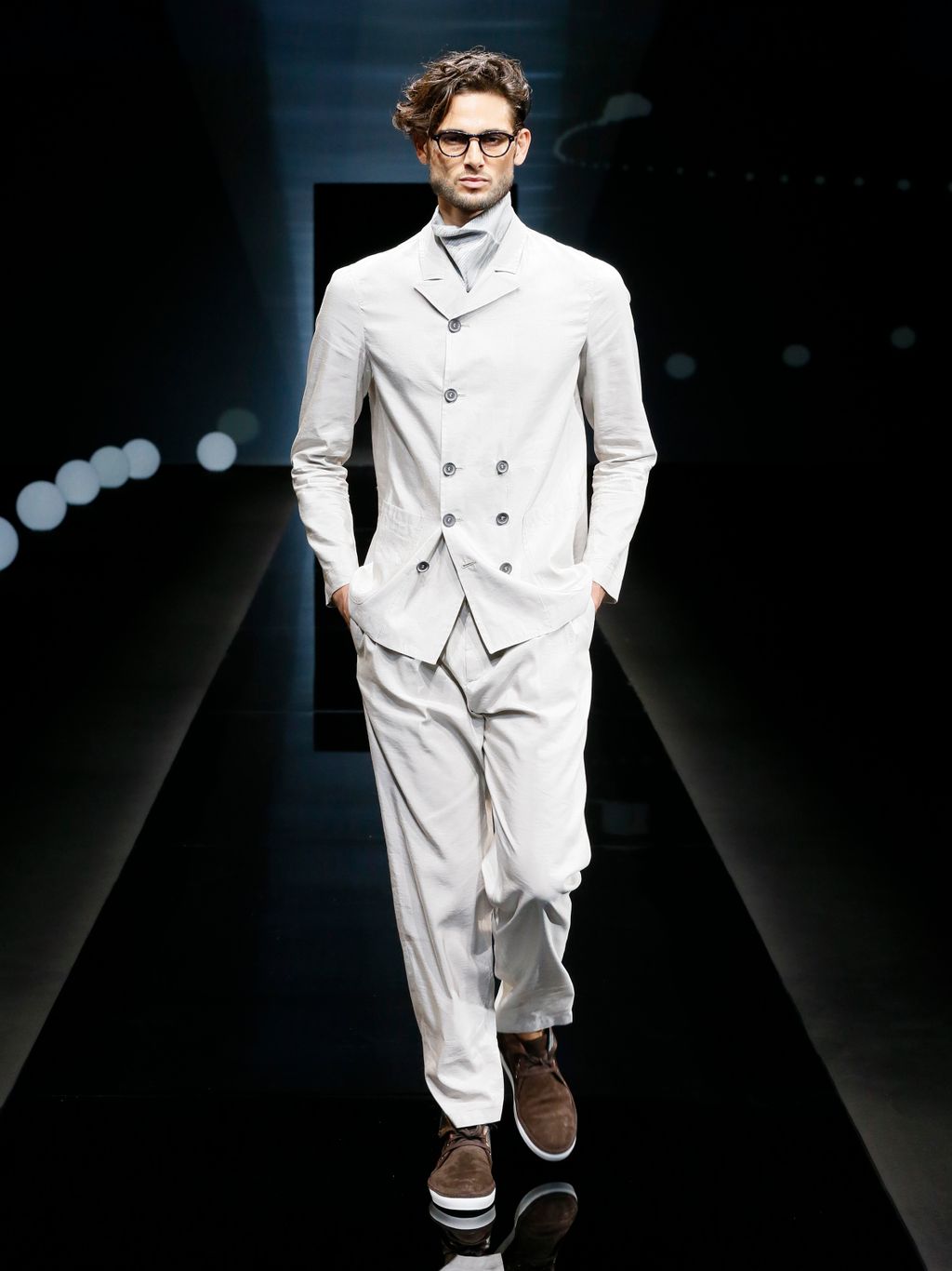 Fashion Week Milan Spring/Summer 2017 look 15 from the Giorgio Armani collection 男装