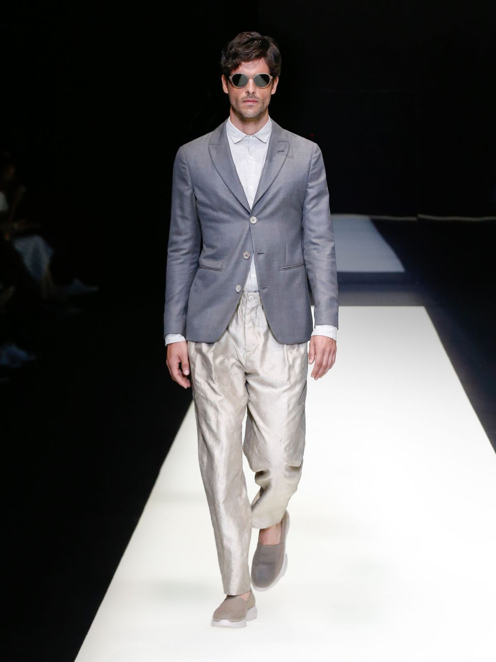 Fashion Week Milan Spring/Summer 2018 look 14 from the Giorgio Armani collection 男装