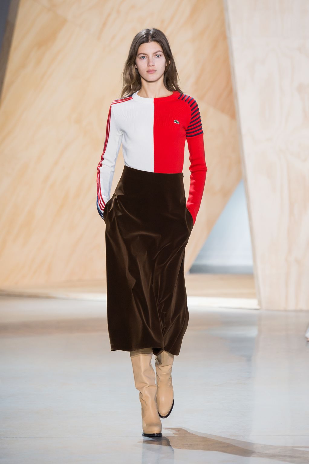 Fashion Week New York Fall/Winter 2016 look 15 from the Lacoste collection 女装