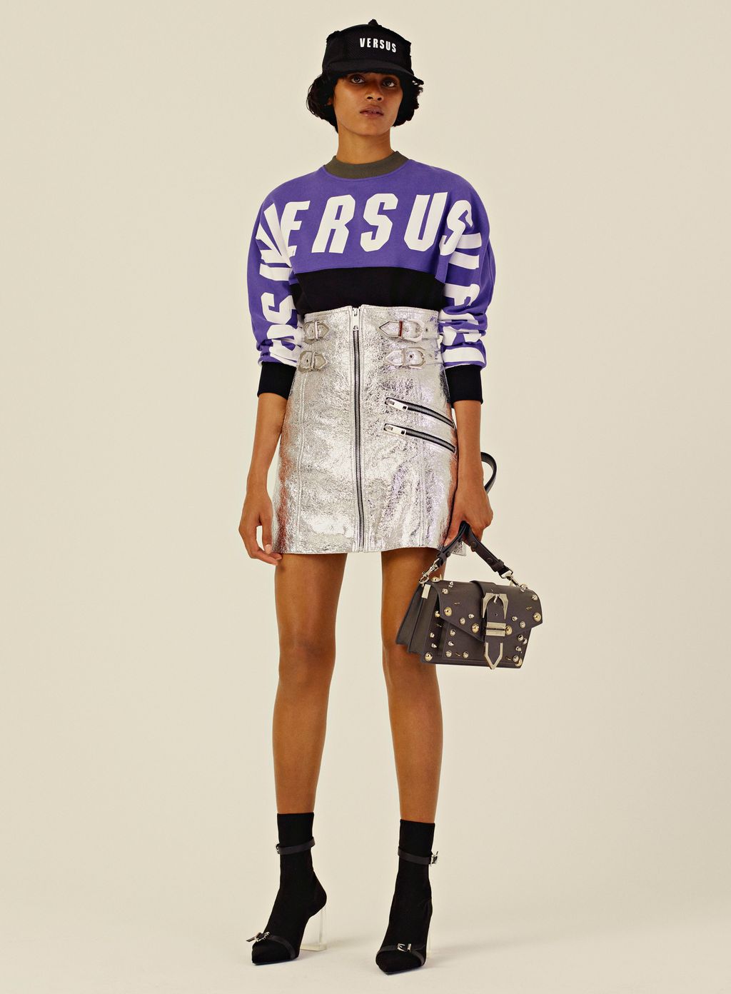 Fashion Week London Resort 2018 look 15 from the Versus Versace collection womenswear