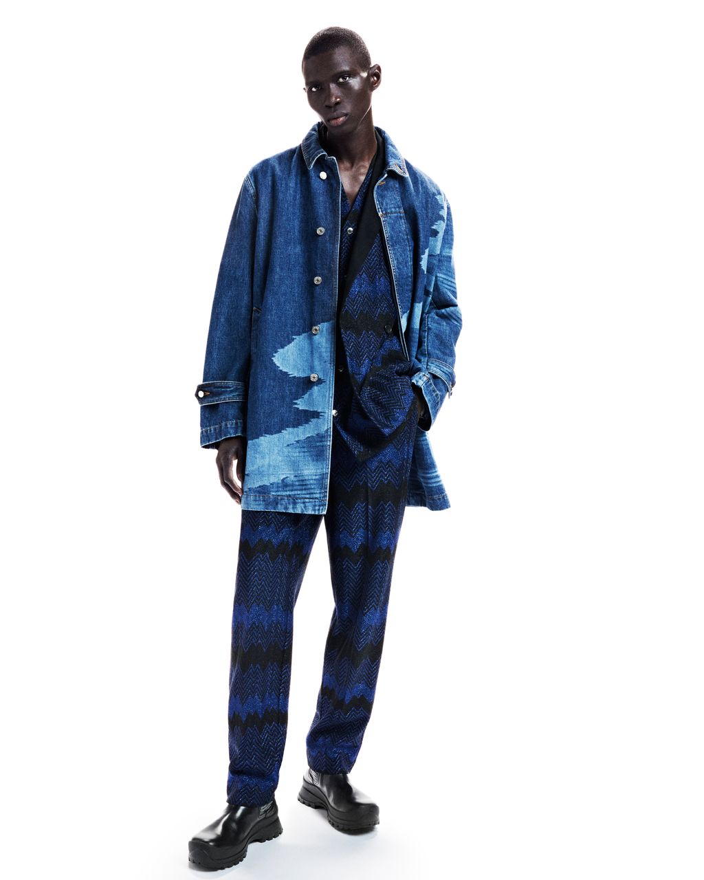 Fashion Week Milan Fall/Winter 2023 look 16 from the Missoni collection menswear
