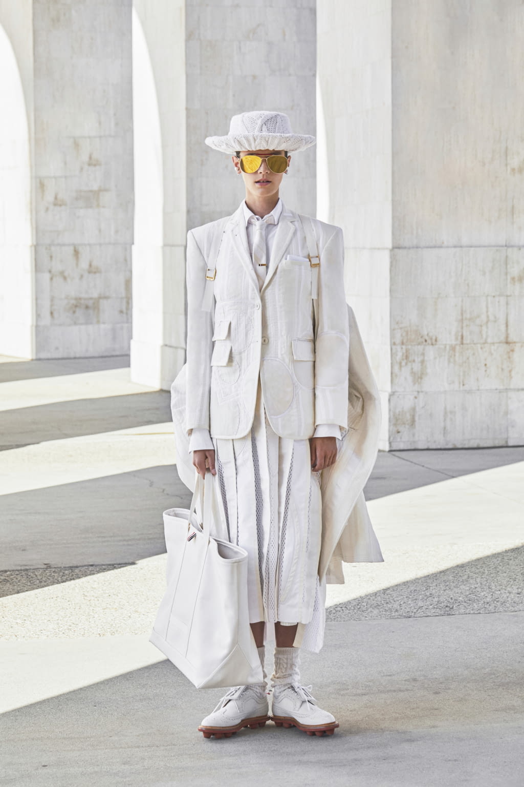 Fashion Week Paris Spring/Summer 2021 look 17 from the Thom Browne collection womenswear