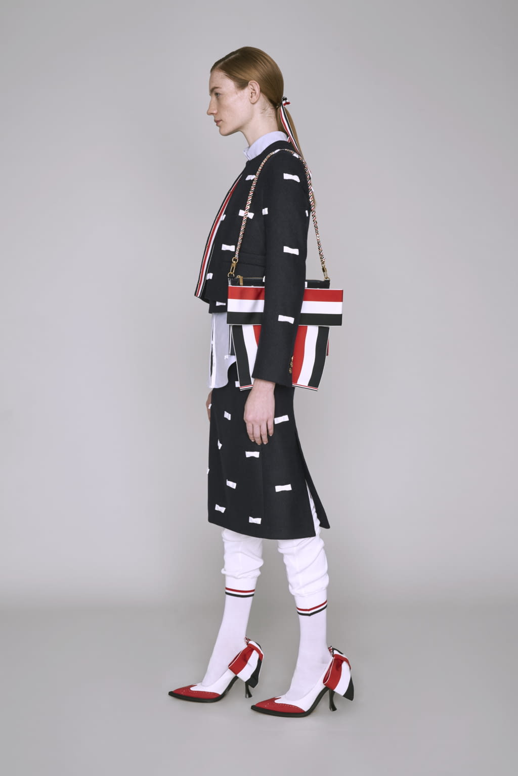 Fashion Week Paris Pre-Fall 2019 look 17 from the Thom Browne collection womenswear