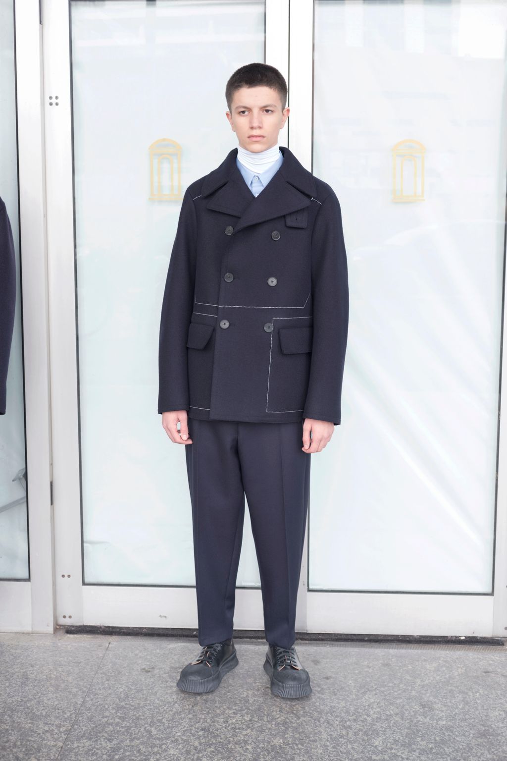Fashion Week Paris Fall/Winter 2018 look 17 from the Jil Sander collection menswear