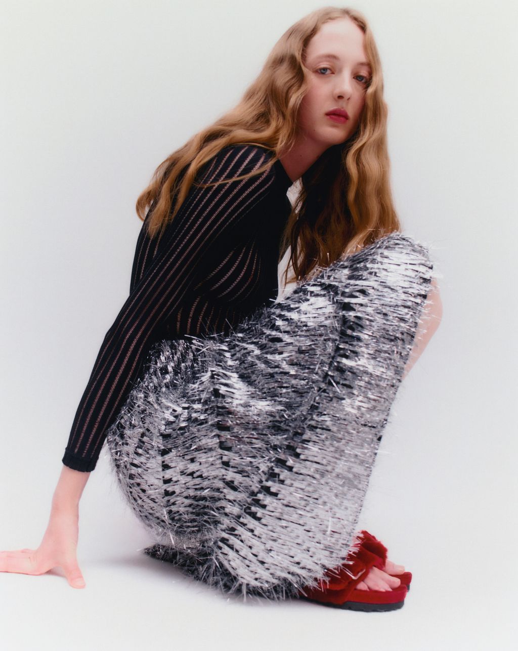 Fashion Week Paris Fall/Winter 2024 look 4 from the Birkenstock 1774 collection womenswear accessories