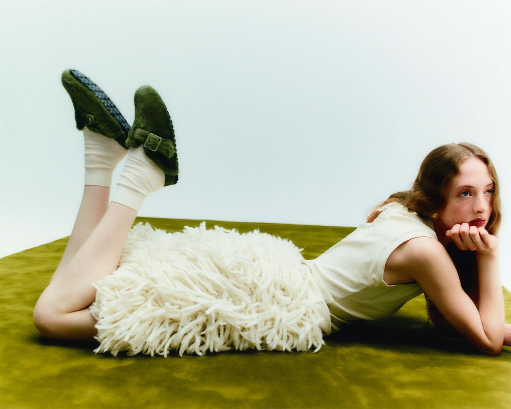 Fashion Week Paris Fall/Winter 2024 look 8 from the Birkenstock 1774 collection womenswear accessories