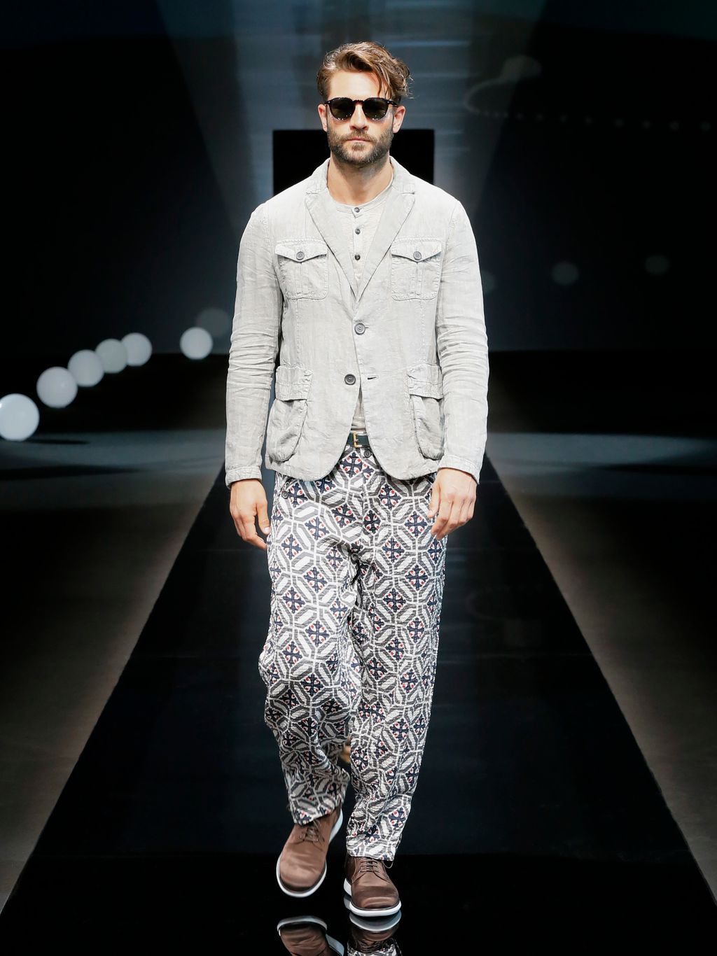 Fashion Week Milan Spring/Summer 2017 look 18 from the Giorgio Armani collection 男装
