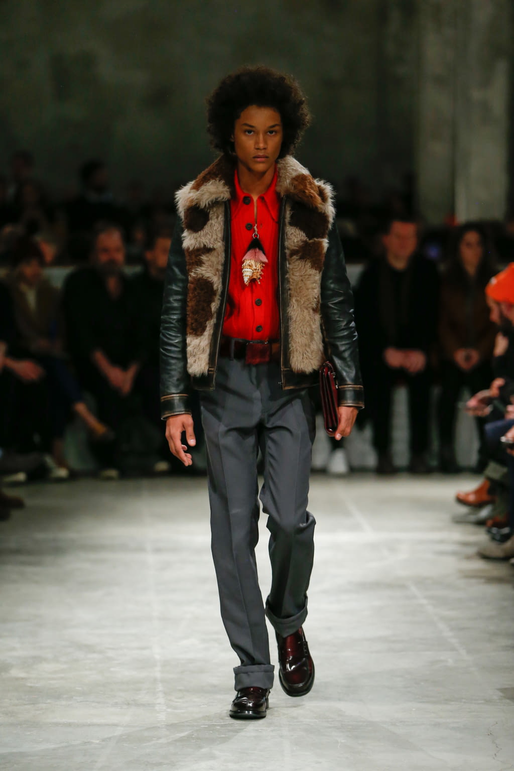 Fashion Week Milan Fall/Winter 2017 look 18 from the Prada collection 男装