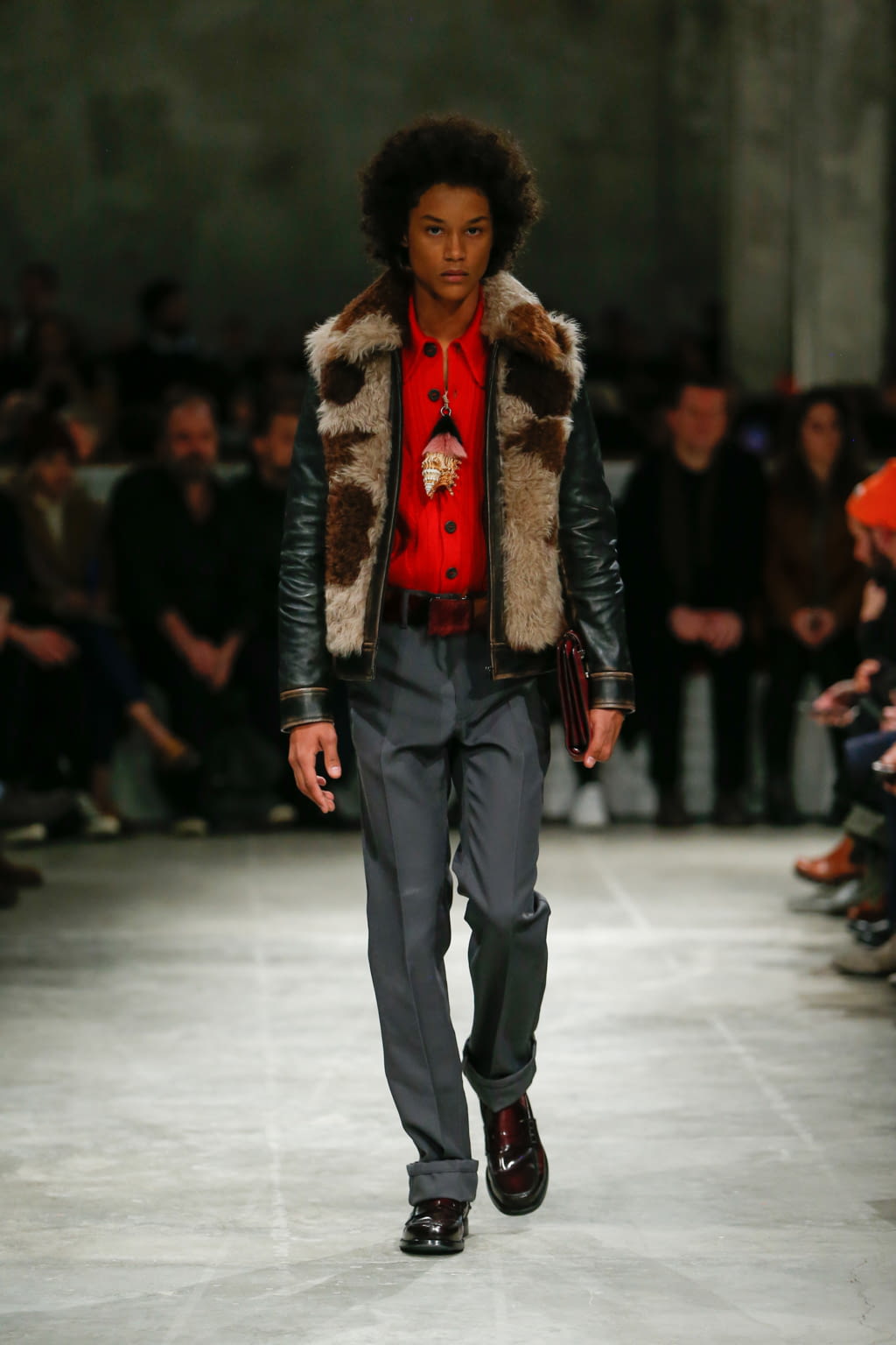 Fashion Week Milan Fall/Winter 2017 look 18 from the Prada collection menswear