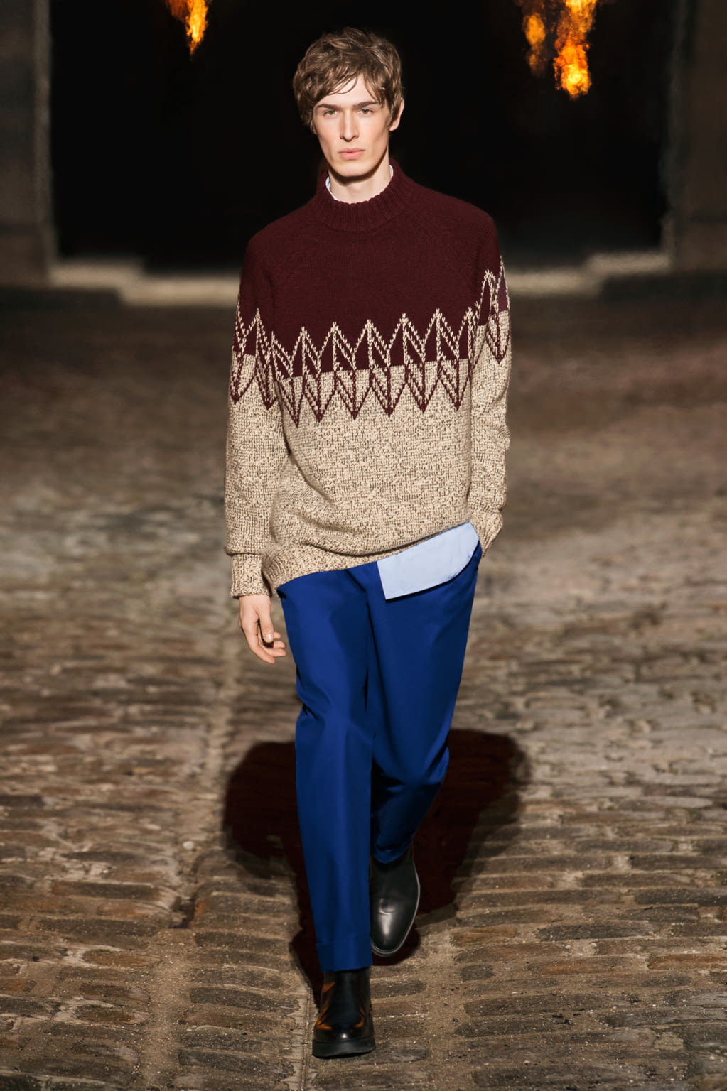 Fashion Week Paris Fall/Winter 2018 look 18 from the Hermès collection 男装