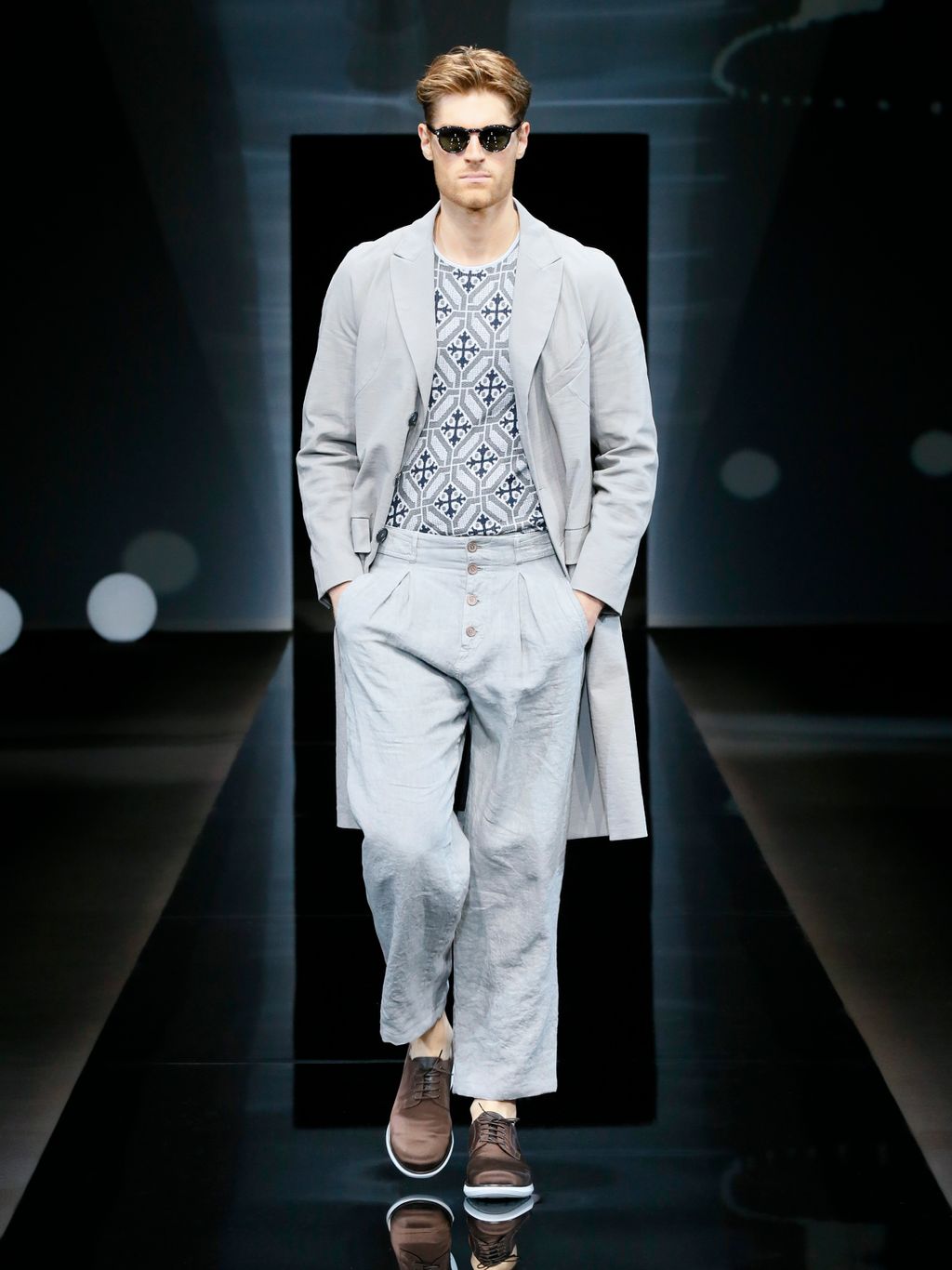 Fashion Week Milan Spring/Summer 2017 look 19 from the Giorgio Armani collection 男装