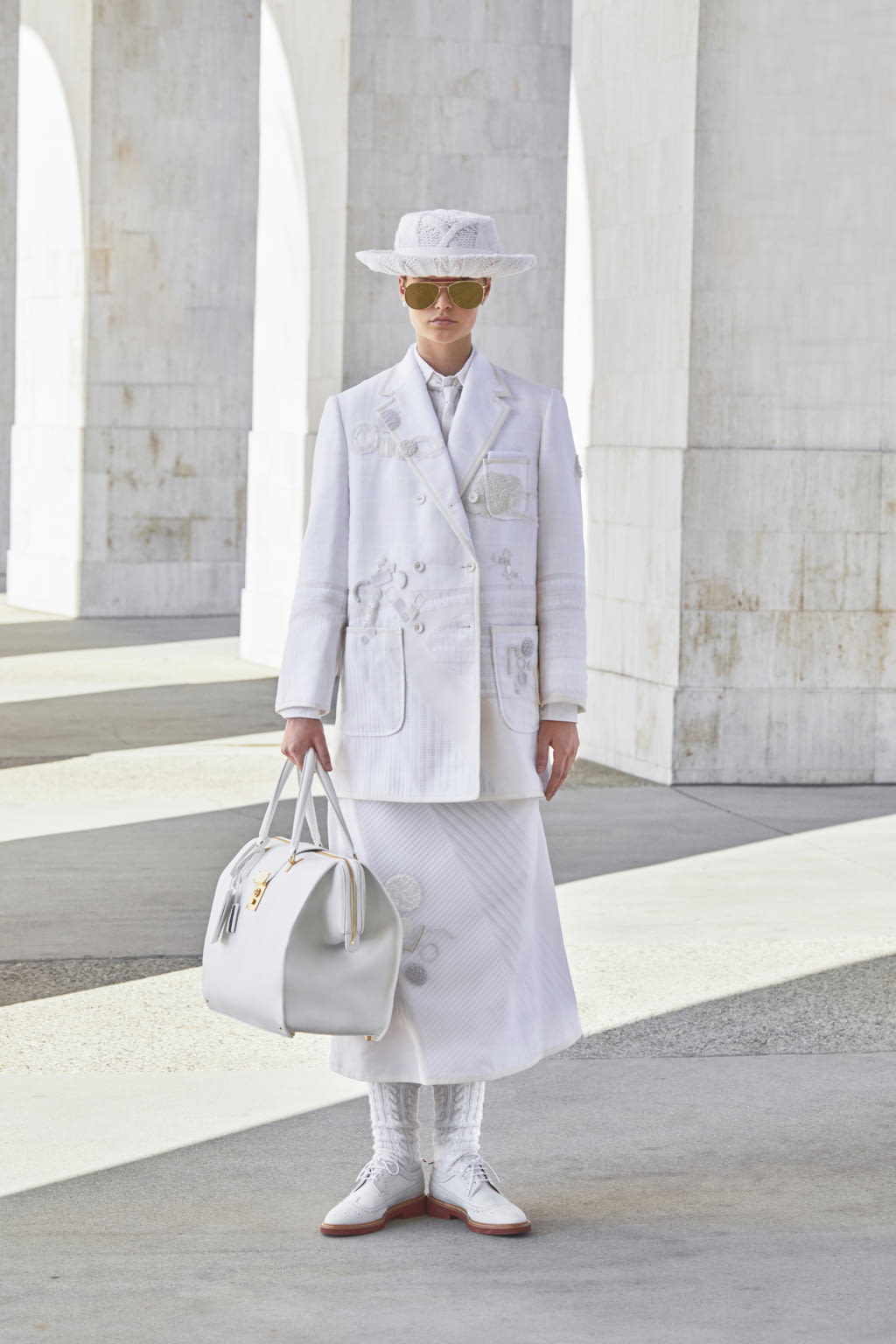Fashion Week Paris Spring/Summer 2021 look 20 from the Thom Browne collection womenswear
