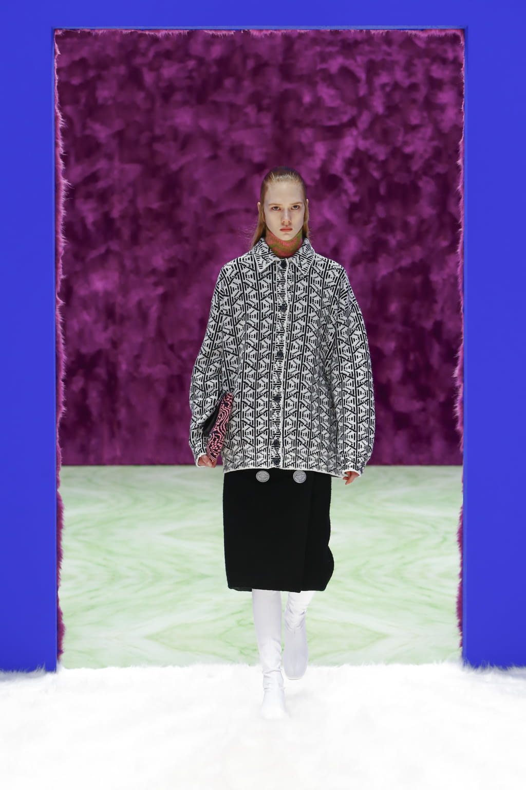 Fashion Week Milan Fall/Winter 2021 look 19 from the Prada collection womenswear