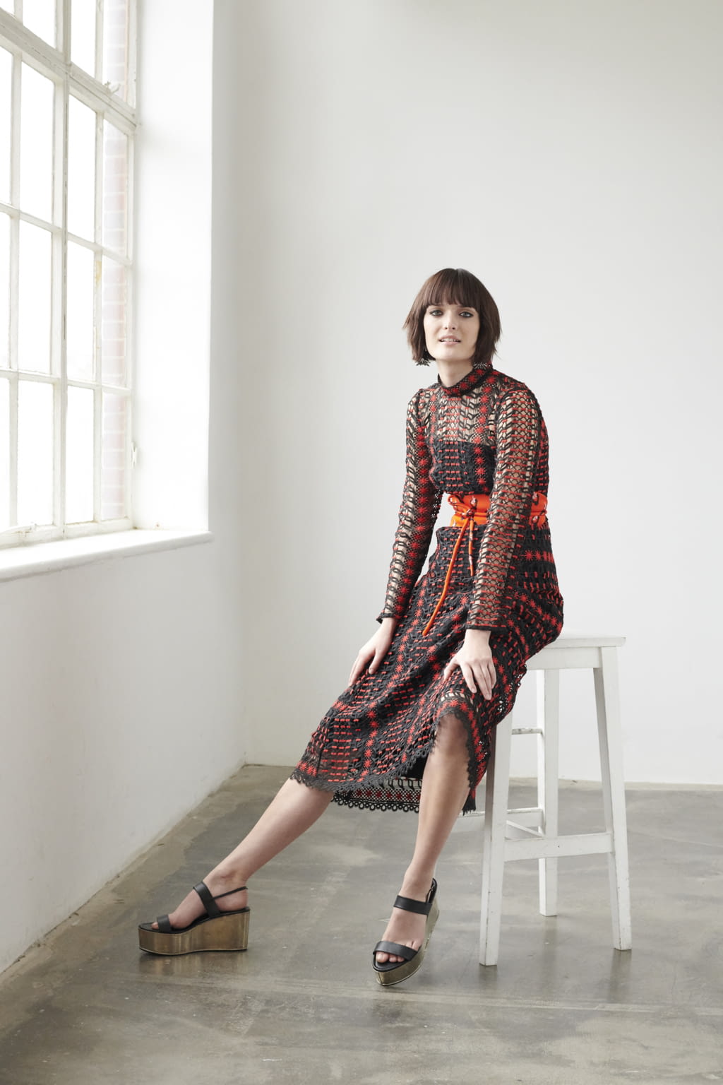 Fashion Week London Pre-Fall 2019 look 1 from the Temperley London collection 女装
