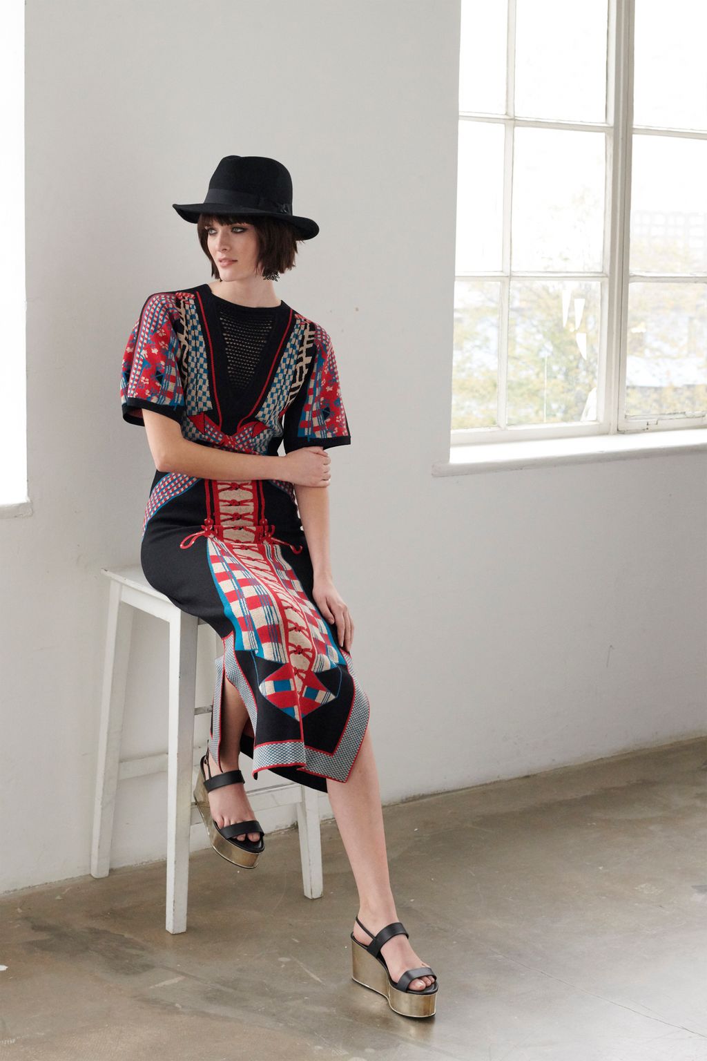 Fashion Week London Pre-Fall 2019 look 13 from the Temperley London collection womenswear