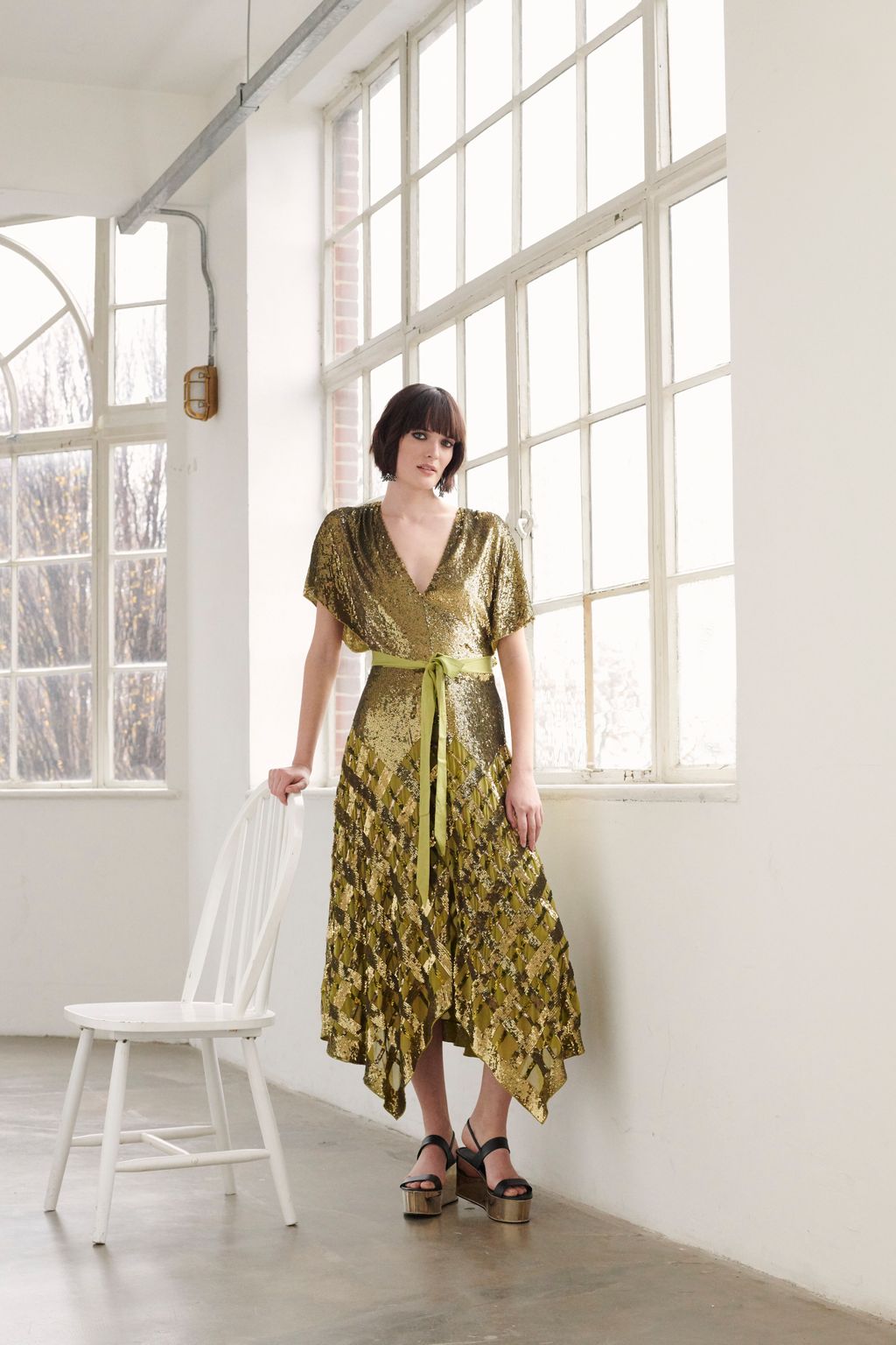 Fashion Week London Pre-Fall 2019 look 21 from the Temperley London collection womenswear