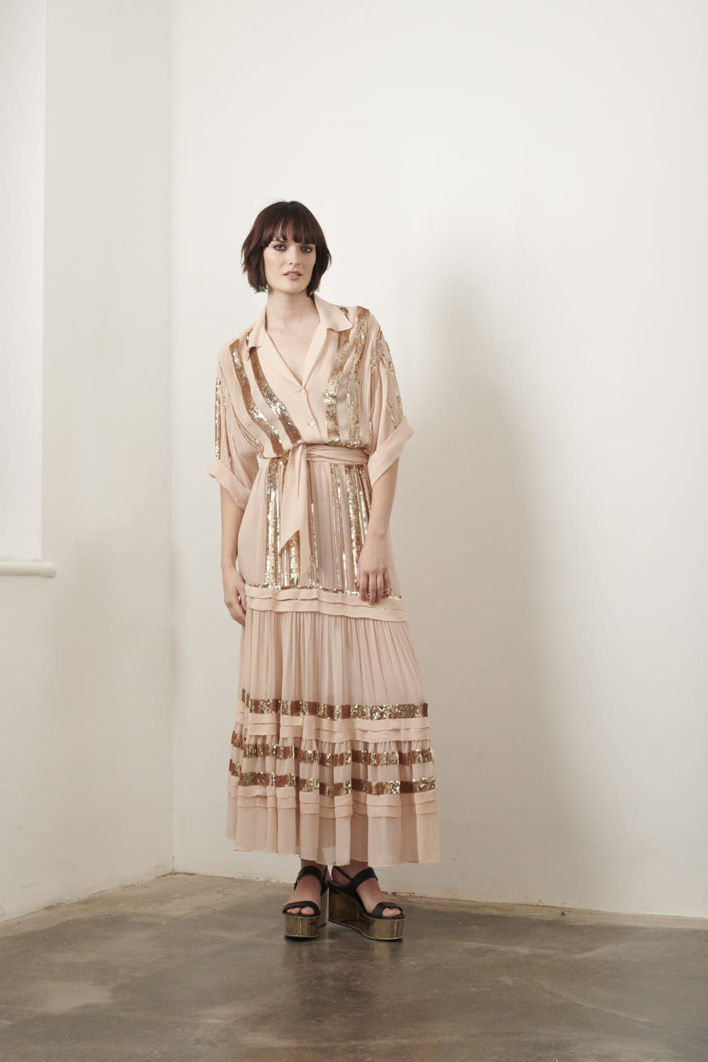 Fashion Week London Pre-Fall 2019 look 29 from the Temperley London collection womenswear