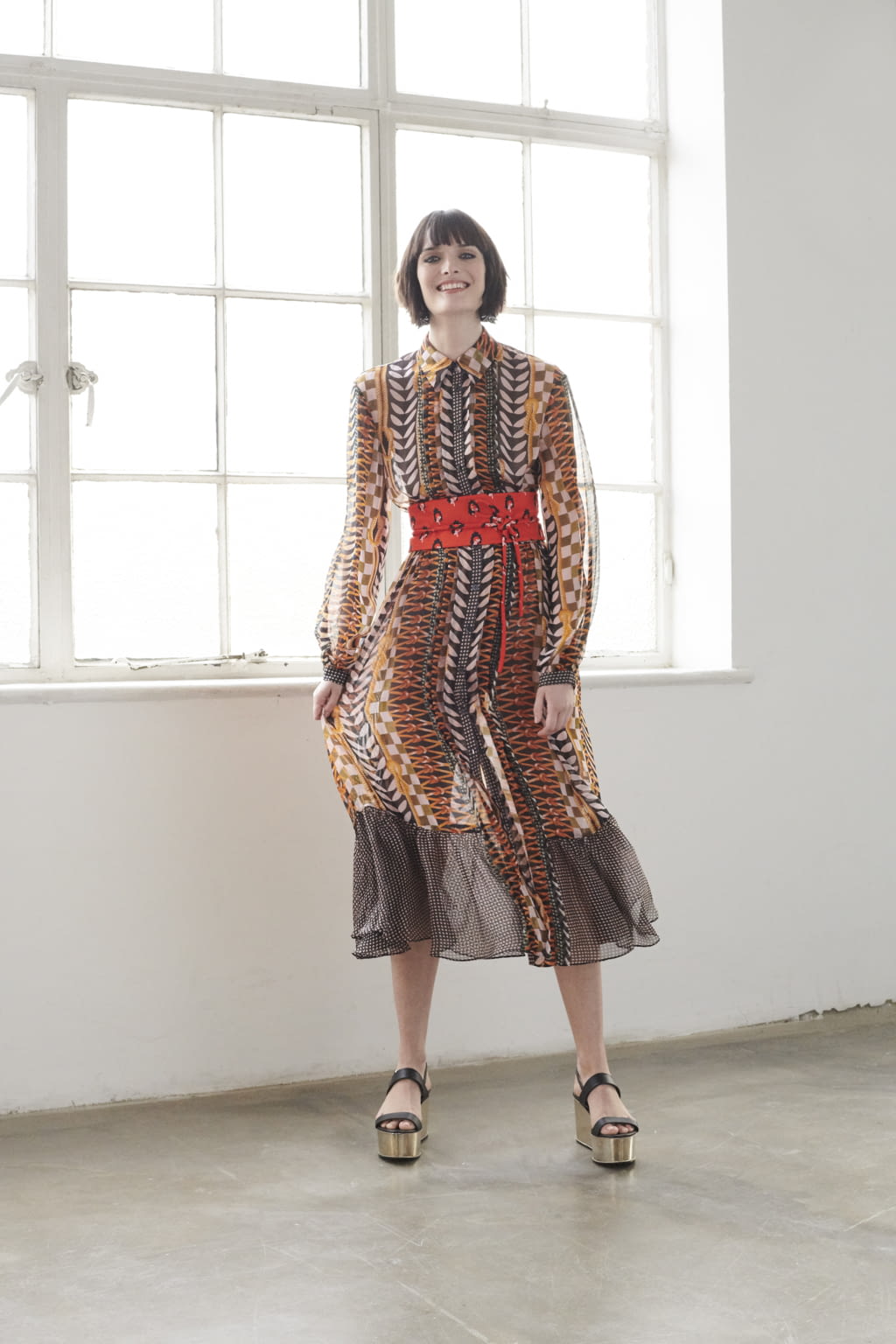 Fashion Week London Pre-Fall 2019 look 3 from the Temperley London collection 女装