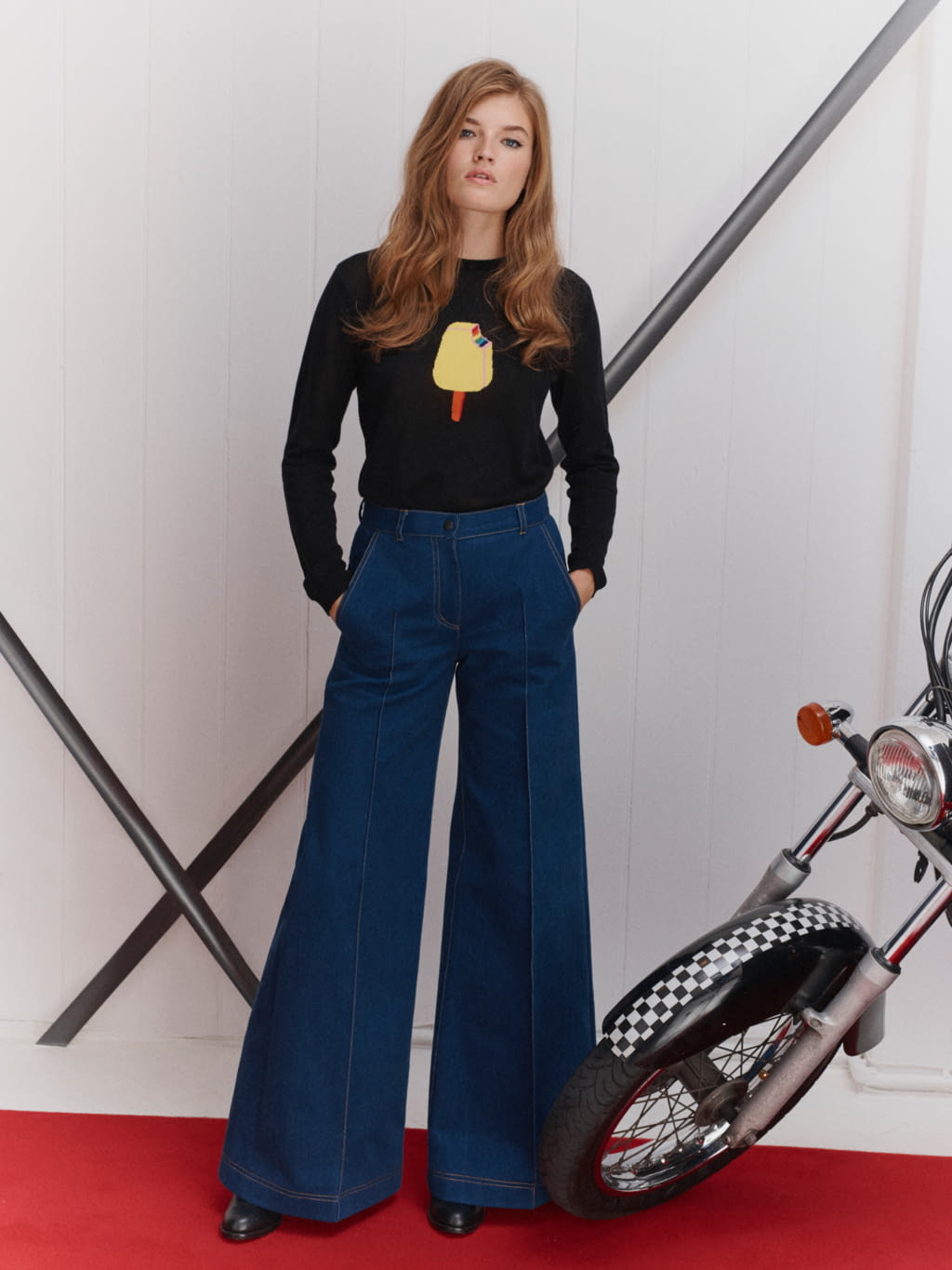 Fashion Week London Spring/Summer 2019 look 21 from the Bella Freud collection womenswear