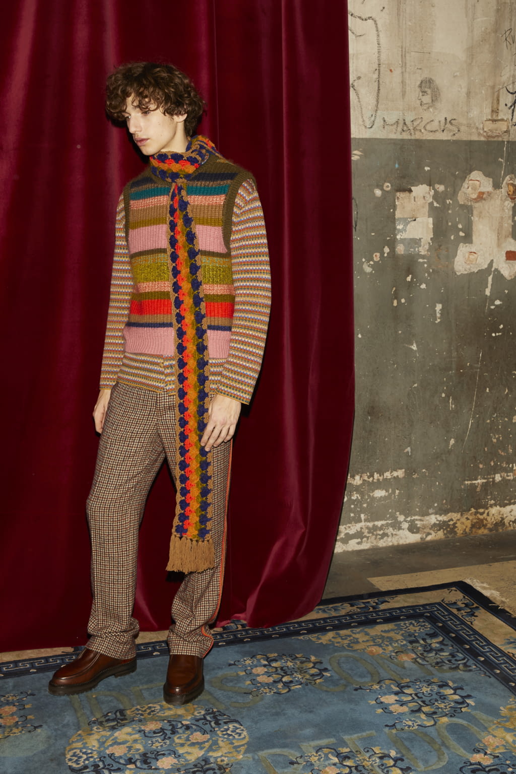 Fashion Week Milan Fall/Winter 2018 look 20 from the Missoni collection 男装