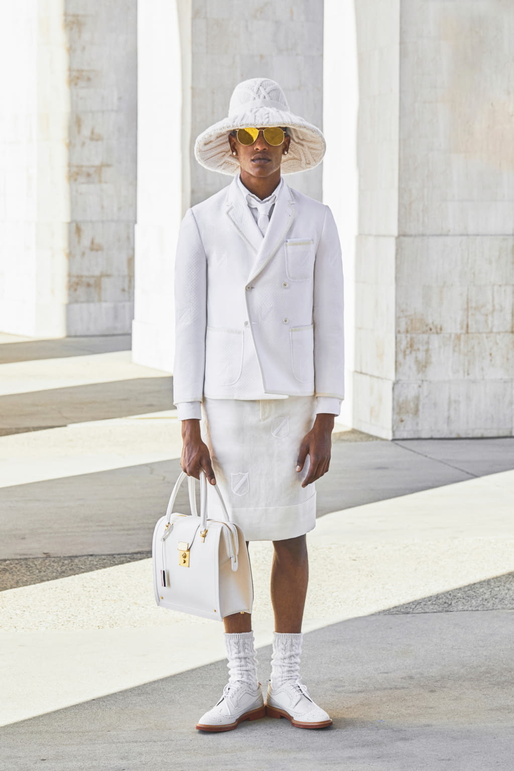 Fashion Week Paris Spring/Summer 2021 look 21 from the Thom Browne collection womenswear