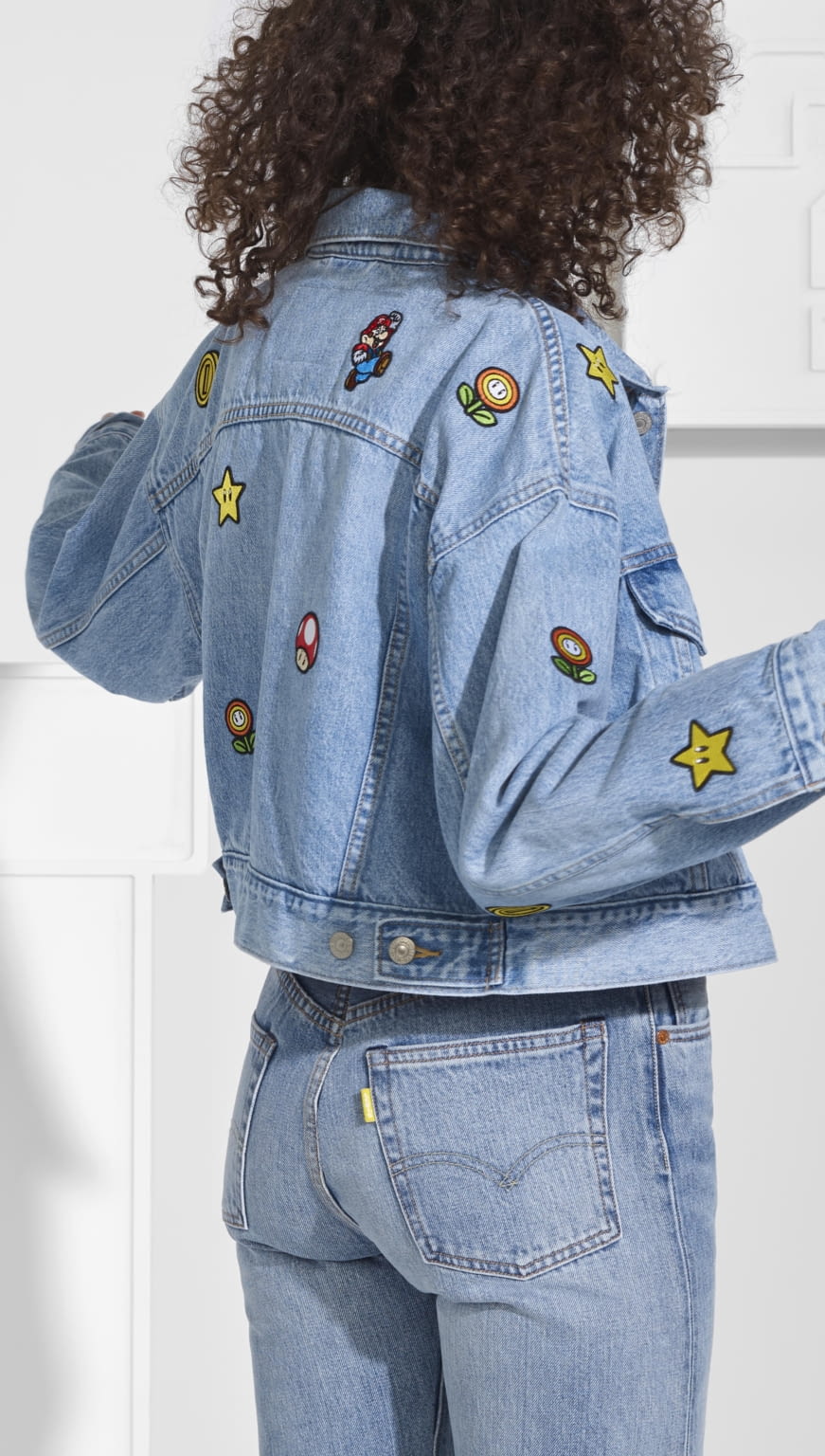 Fashion Week Paris Spring/Summer 2020 look 12 from the Levi’s® x Mario collection womenswear